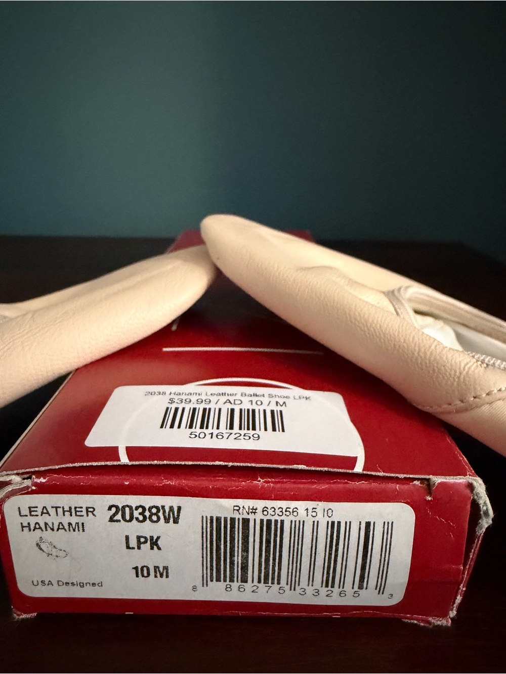 Capezio Hanami Leather Ballet Shoe (Style 2038W)